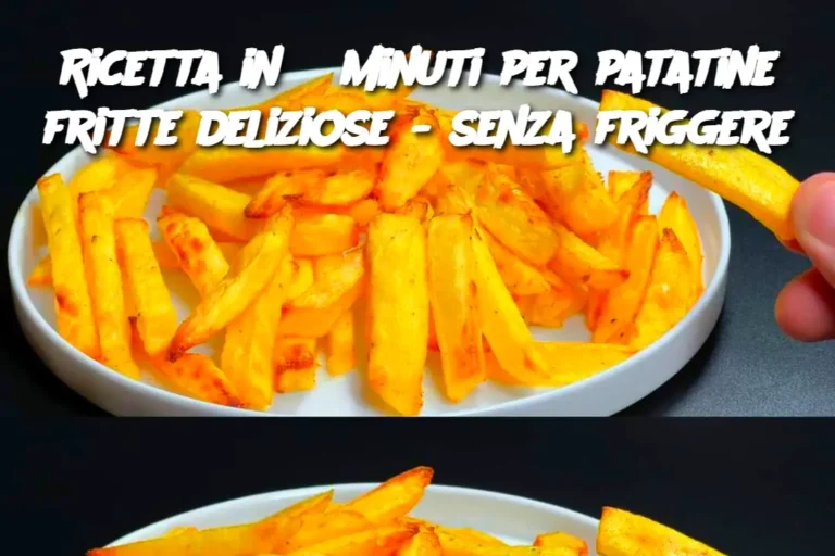 !Ricetta in 5 minuti per patatine fritte deliziose - senza friggere