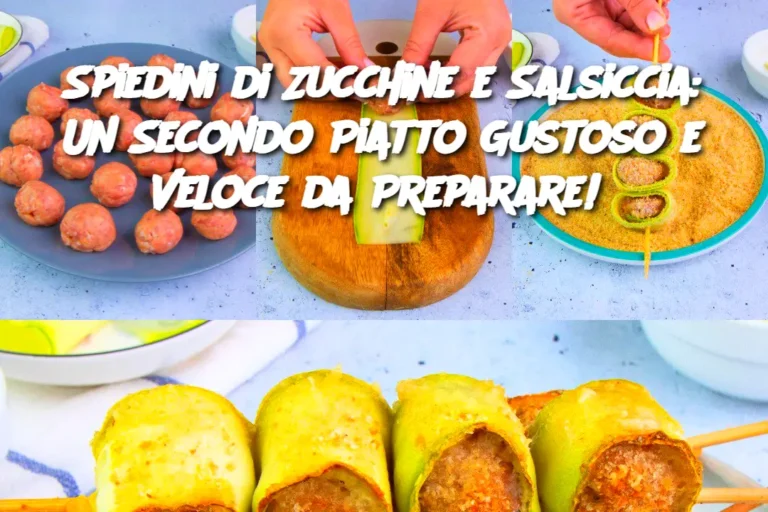 Spiedini di Zucchine e Salsiccia: Un Secondo Piatto Gustoso e Veloce da Preparare! 