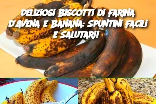 Deliziosi Biscotti di Farina d'Avena e Banana: Spuntini Facili e Salutari! 