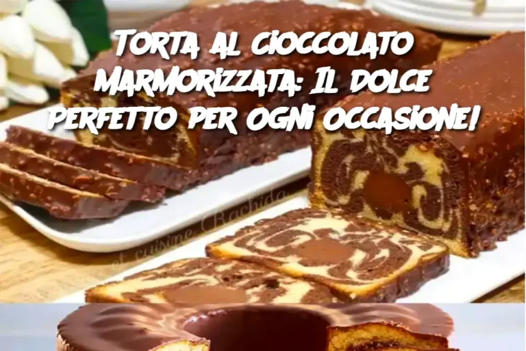 Torta al Cioccolato Marmorizzata: Il Dolce Perfetto per Ogni Occasione!