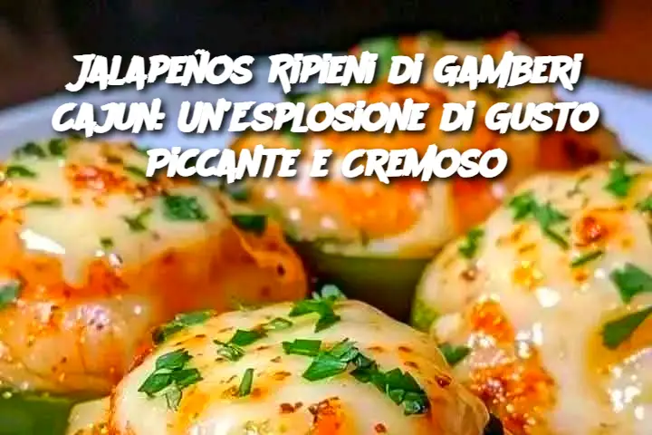 Jalapeños Ripieni di Gamberi Cajun: Un’Esplosione di Gusto Piccante e Cremoso
