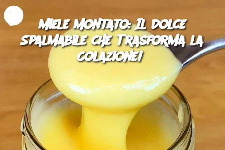 Miele Montato: Il Dolce Spalmabile che Trasforma la Colazione! 