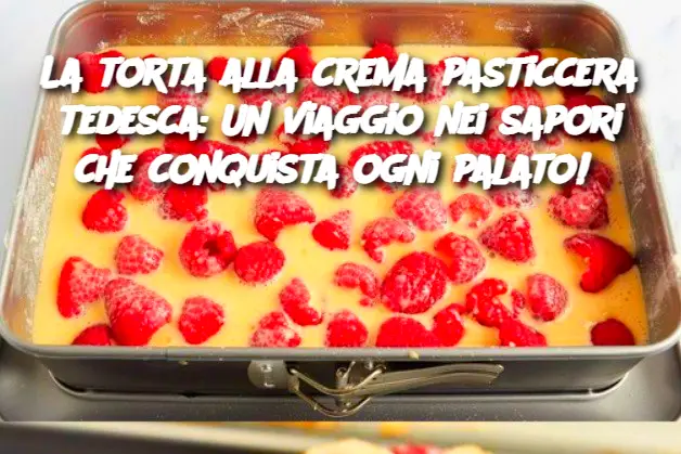 La torta alla crema pasticcera tedesca: Un viaggio nei sapori che conquista ogni palato! 