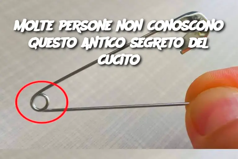 Molte persone non conoscono questo antico segreto del cucito