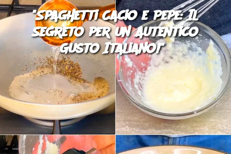 "Spaghetti Cacio e Pepe: Il Segreto per un Autentico Gusto Italiano!" 