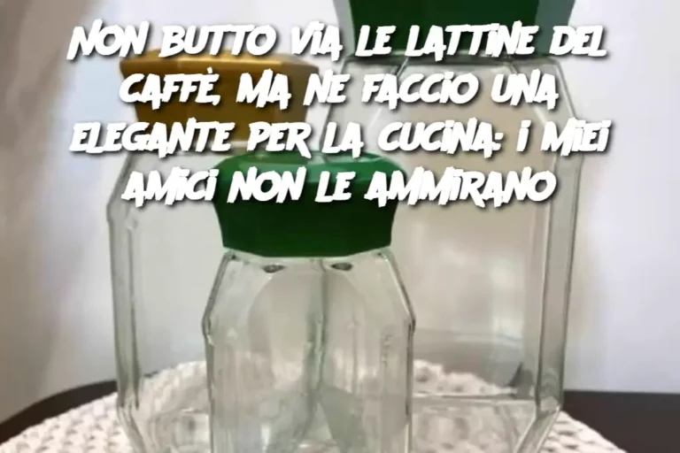 Non butto via le lattine del caffè, ma ne faccio una elegante per la cucina: i miei amici non le ammirano