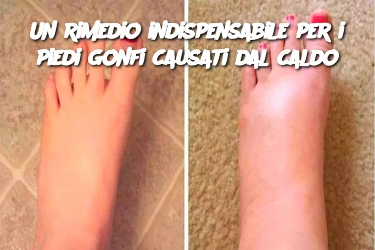 Un rimedio indispensabile per i piedi gonfi causati dal caldo