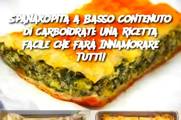 Spanakopita a Basso Contenuto di Carboidrati: Una Ricetta Facile che Farà Innamorare Tutti!