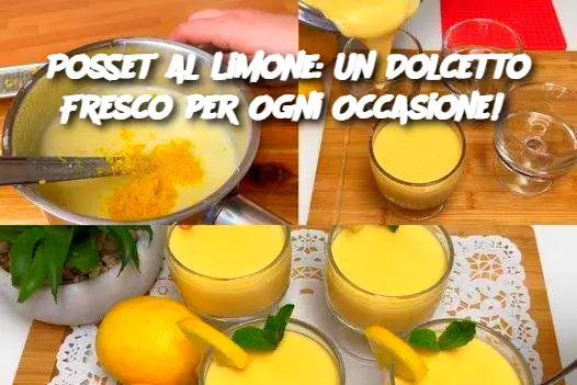 Posset al Limone: Un Dolcetto Fresco per Ogni Occasione! 