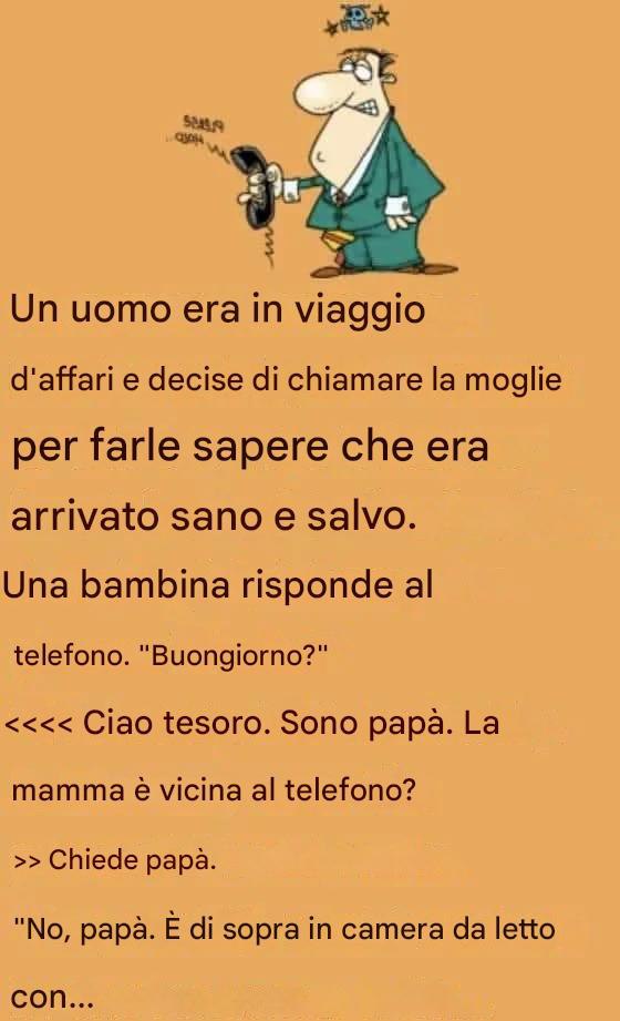 Un uomo era in viaggio d'affari