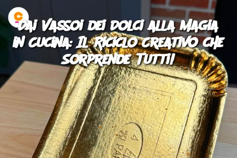 Dai Vassoi dei Dolci alla Magia in Cucina: Il Riciclo Creativo che Sorprende Tutti!