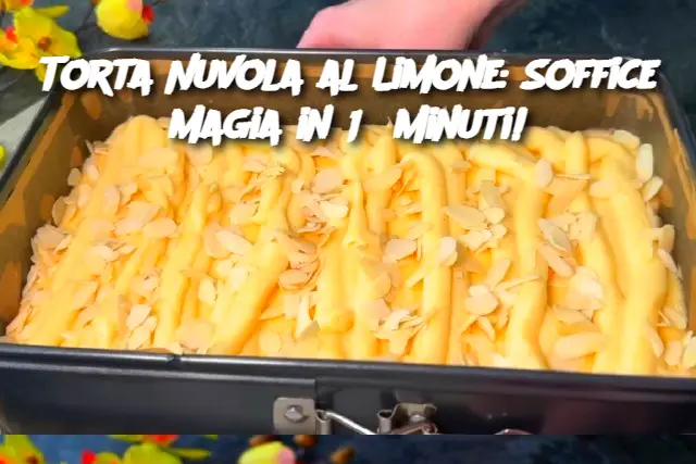 Torta Nuvola al Limone: Soffice Magia in 15 Minuti!