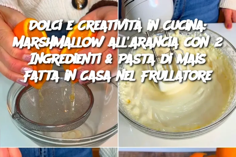 Dolci e Creatività in Cucina: Marshmallow all'Arancia con 2 Ingredienti & Pasta di Mais Fatta in Casa nel Frullatore