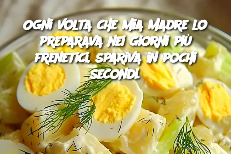 Ogni volta che mia madre lo preparava nei giorni più frenetici, spariva in pochi secondi.