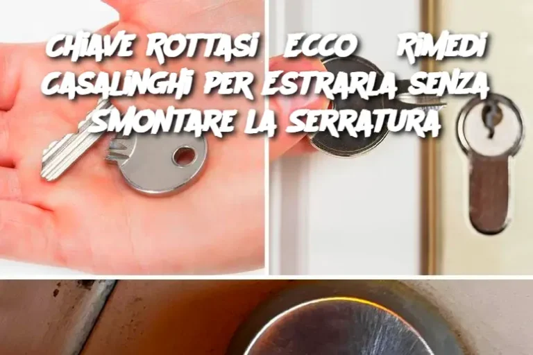 Chiave Rottasi? Ecco 5 Rimedi Casalinghi per Estrarla senza Smontare la Serratura
