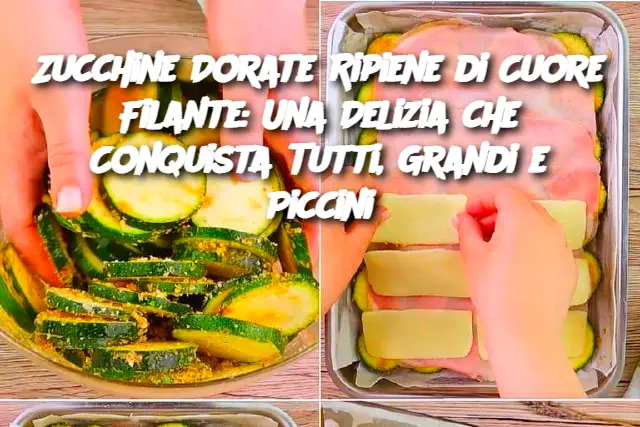 Zucchine Dorate Ripiene di Cuore Filante: Una Delizia che Conquista Tutti, Grandi e Piccini