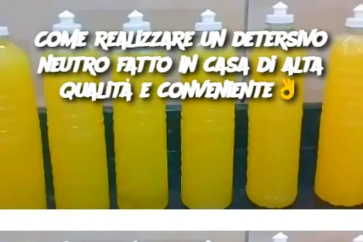 Come realizzare un detersivo neutro fatto in casa di alta qualità e conveniente
