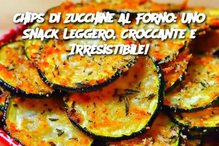 Chips di Zucchine al Forno: Uno Snack Leggero, Croccante e Irresistibile!