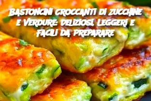 Bastoncini Croccanti di Zucchine e Verdure: Deliziosi, Leggeri e Facili da Preparare