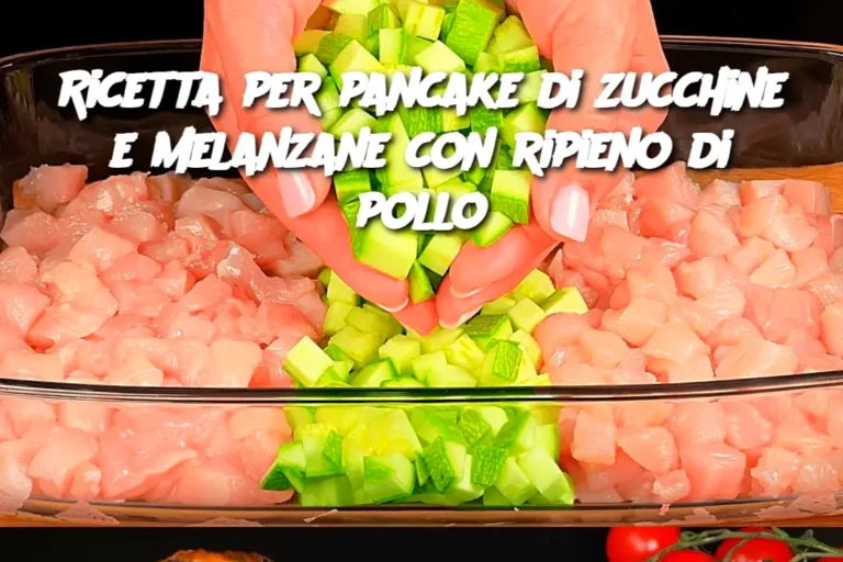 Ricetta per pancake di zucchine e melanzane con ripieno di pollo