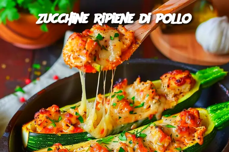 Zucchine ripiene di pollo