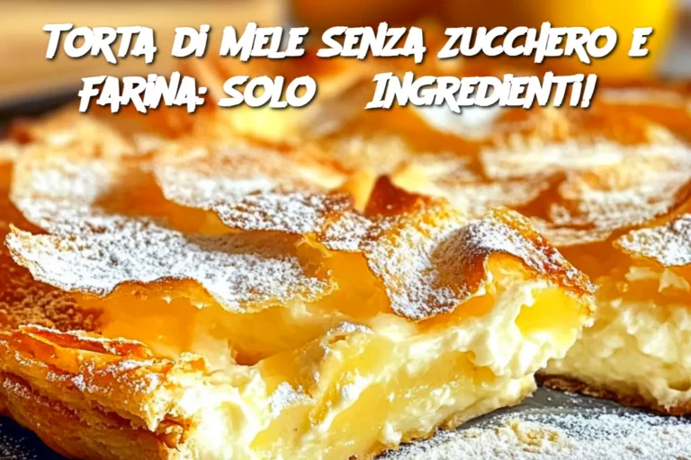 Torta di Mele Senza Zucchero e Farina: Solo 3 Ingredienti!