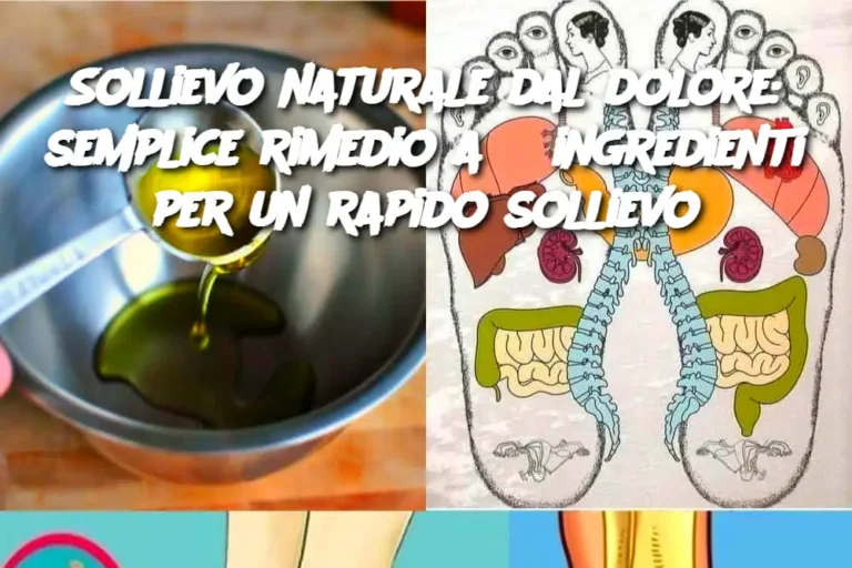 Sollievo naturale dal dolore: semplice rimedio a 3 ingredienti per un rapido sollievo