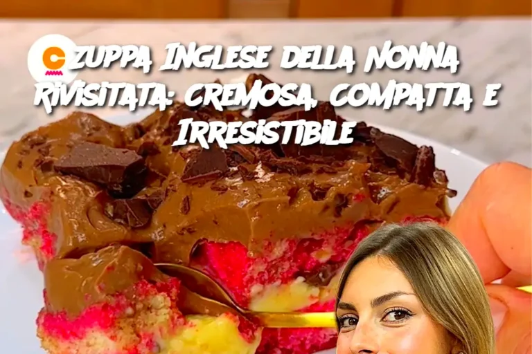 Zuppa Inglese della Nonna Rivisitata: Cremosa, Compatta e Irresistibile