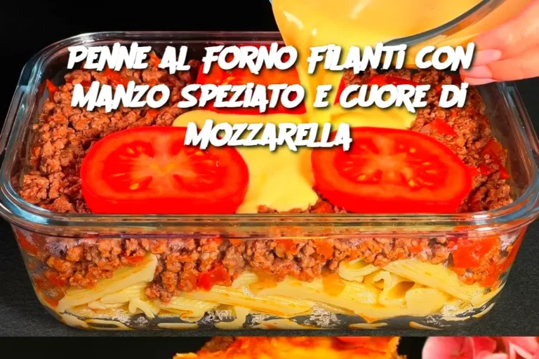 Penne al Forno Filanti con Manzo Speziato e Cuore di Mozzarella