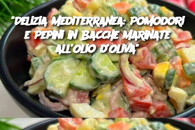 "Delizia Mediterranea: Pomodori e Pepini in Bacche Marinate all’Olio d’Oliva"