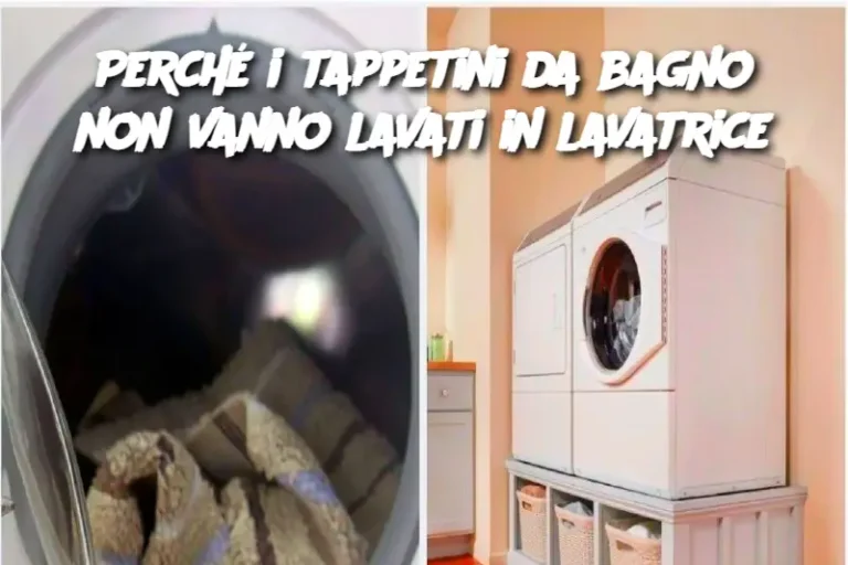 Perché i tappetini da bagno non vanno lavati in lavatrice