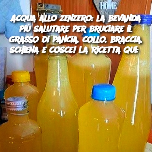 Acqua allo zenzero: la bevanda più salutare per bruciare il grasso di pancia, collo, braccia, schiena e cosce! La ricetta qui: