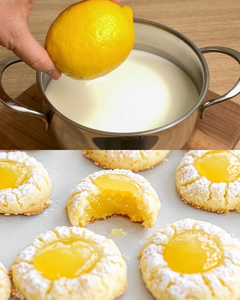 Delizie al Limone: Biscotti con Impronta del Pollice e Cuore Cremoso"