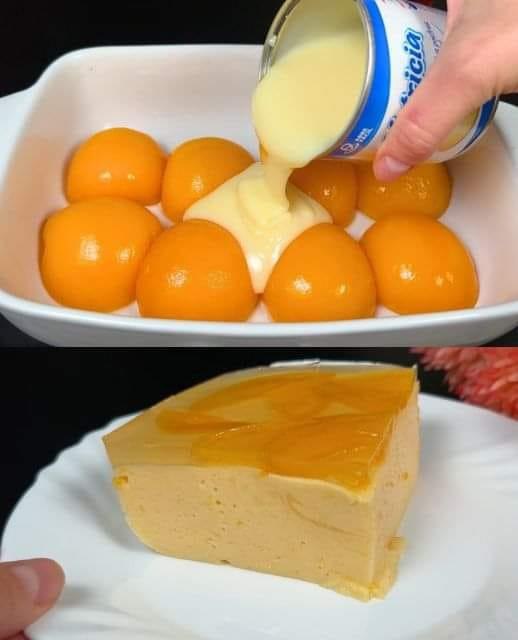 Delizia alle Pesche e Latte Condensato: Dessert Cremoso Senza Forno