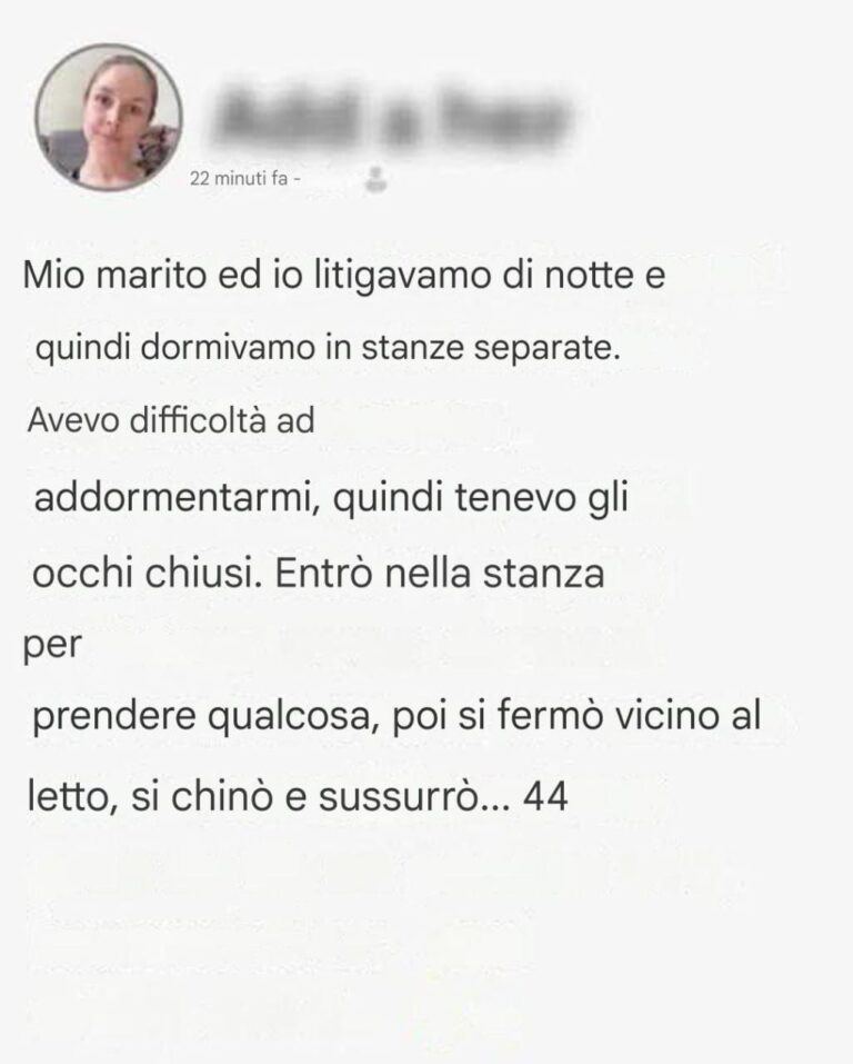 Mio marito pensava che stessi dormendo e mi ha sussurrato la verità che avrei voluto non aver sentito