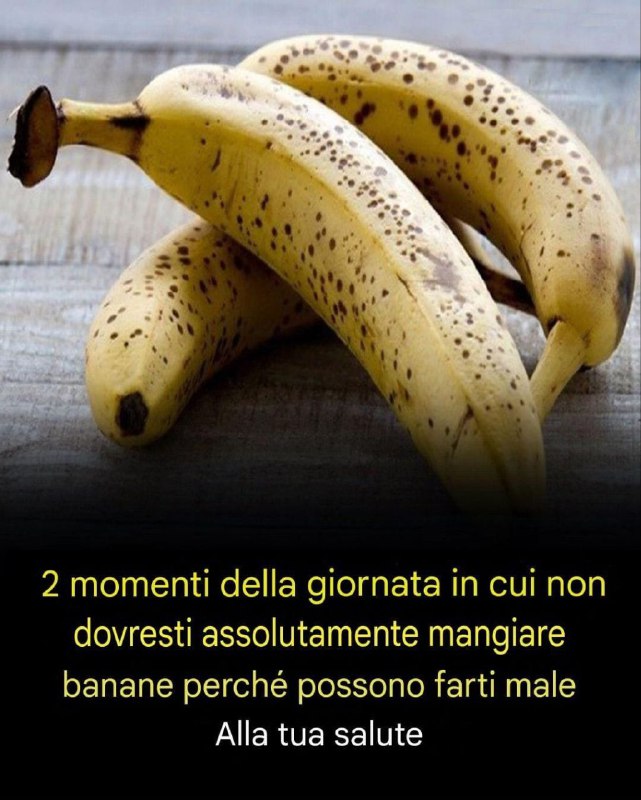 2 momenti della giornata in cui non dovresti assolutamente mangiare banane