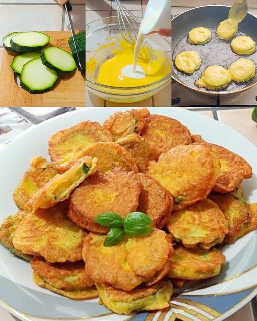"Zucchine Dorate in Pastella Cremosa: Croccanti Fuori, Morbide Dentro!"