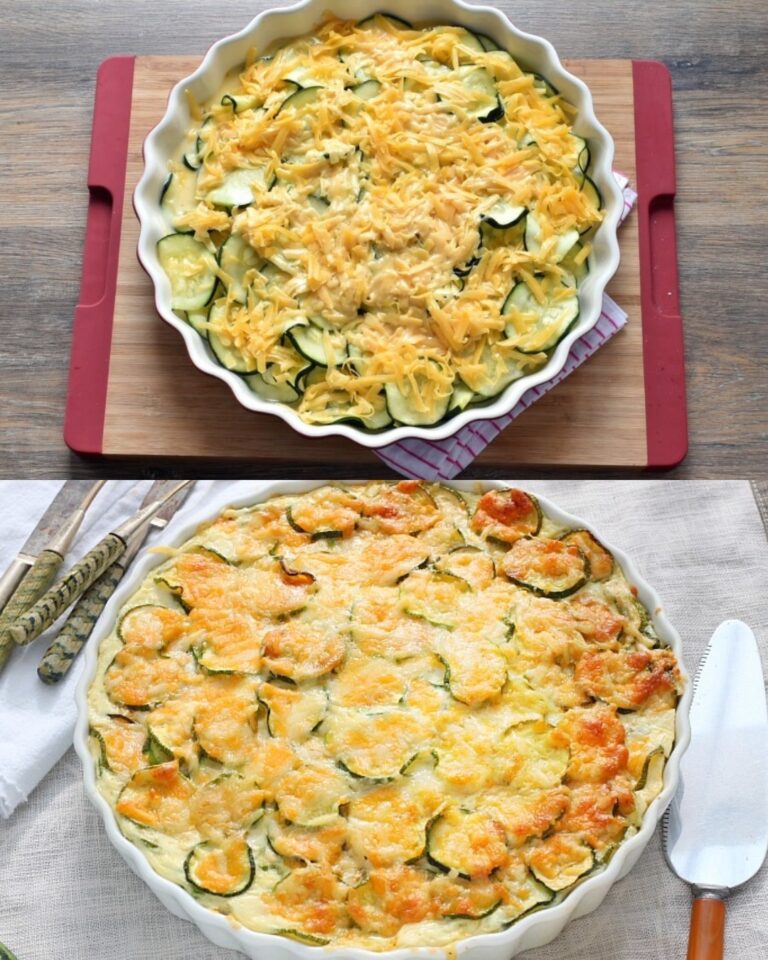 Torta di Zucchine Senza Crosta: Una Ricetta Facile, Veloce e Senza Glutine, Super Formaggiosa!