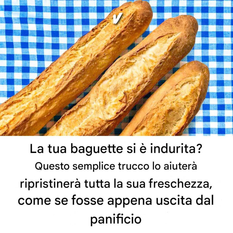 La tua baguette si è indurita? Con questo semplice trucco il dolce tornerà fresco, come se fosse appena uscito dal panificio.