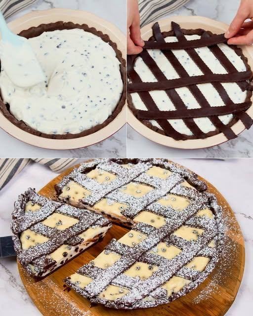 Crostata Cacao e Ricotta: il Dolce Morbido con Cuore Cremoso che Conquista Tutti