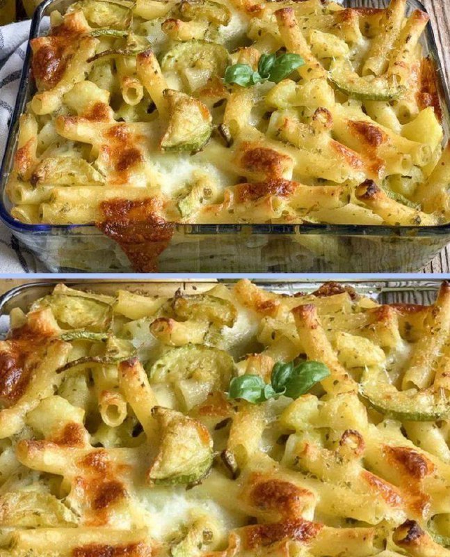 Pasta al Forno Cremosa con Zucchine e Patate: Un’Idea Rustica per Tutta la Famiglia