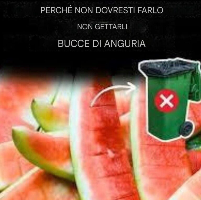 Perché non dovresti buttare via le bucce dell'anguria