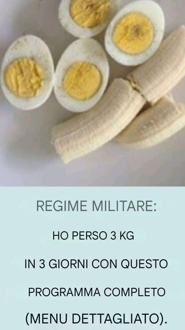Dieta Militare: Perdi 3 kg in 3 giorni con questo programma completo (menù dettagliato)