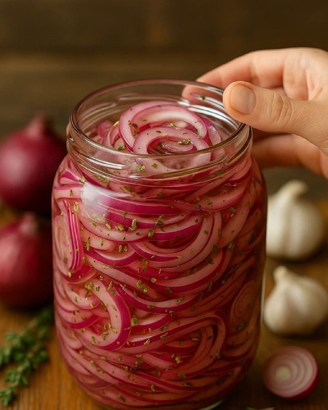 "Cipolle Rosse Marinate: Un Tocco di Freschezza e Gusto per Ogni Occasione!"