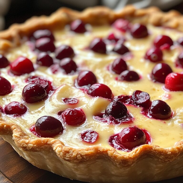 Torta alla Crema di Mirtilli Rossi: Un Dolce Raffinato dal Cuore Fruttato
