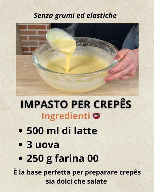 Crêpes Perfette: La Ricetta Universale per Dolci e Salate, Morbide ed Elastiche
