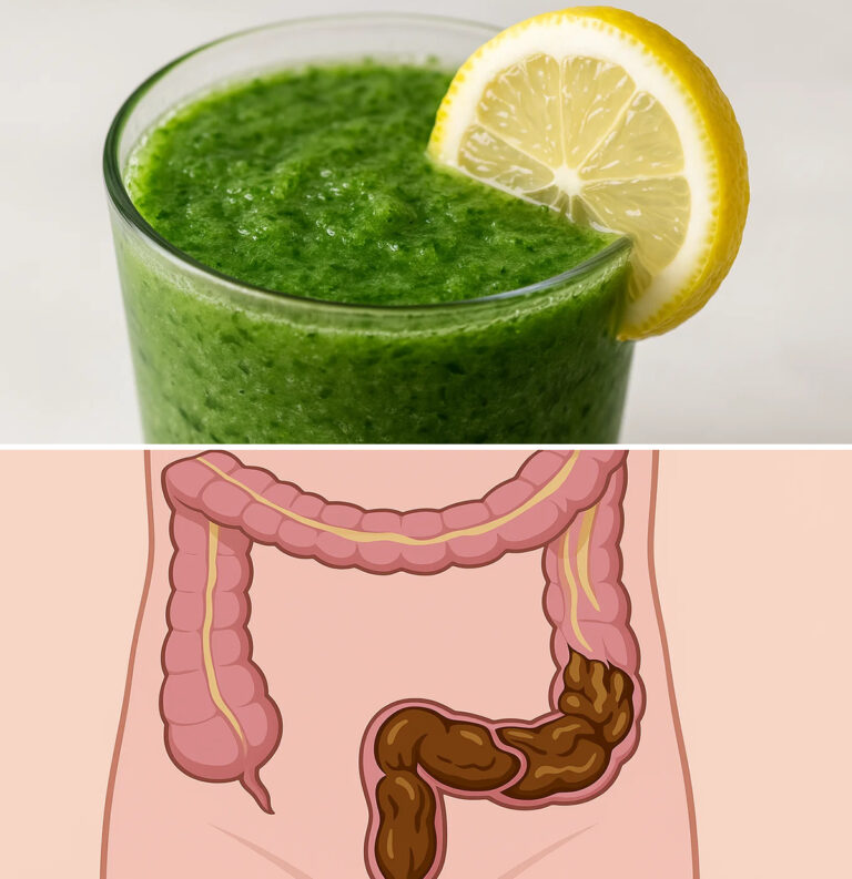Frullato Detox Super Colon: La Bevanda Naturale che Purifica e Alleggerisce fino a 6 Kg!"  Introduzione: Un colon sano è la chiave per un benessere completo. Spesso sottovalutato, l’intestino crasso accumula nel tempo tossine, residui di cibo non digerito e sostanze di scarto che possono causare stitichezza, gonfiore e persino aumento di peso. Fortunatamente, la natura ci offre soluzioni semplici ed efficaci. Questo frullato detox è stato studiato appositamente per pulire il colon in modo naturale, stimolare il transito intestinale e favorire l’eliminazione di scorie. Con ingredienti ricchi di fibre e proprietà depurative, può aiutarti a perdere fino a 6 kg di tossine accumulate, migliorando la digestione e l’energia quotidiana.  Ingredienti: 1 mela verde (ricca di pectina, stimola l’intestino)  1 cucchiaio di semi di chia (fibre e omega-3)  1 cucchiaio di semi di lino macinati (azione lassativa naturale)  ½ cetriolo (idratante e depurativo)  1 bicchiere d’acqua (circa 200 ml)  Succo di ½ limone (alcalinizzante e digestivo)  1 cucchiaino di zenzero fresco grattugiato (antinfiammatorio)  1 cucchiaio di miele (opzionale, per dolcificare naturalmente)  Istruzioni: Lava bene tutti gli ingredienti.  Taglia la mela e il cetriolo a pezzi, senza eliminare la buccia.  Versa nel frullatore la mela, il cetriolo, l’acqua, i semi di chia, i semi di lino, il succo di limone, lo zenzero grattugiato e il miele se desiderato.  Frulla tutto ad alta velocità per 1-2 minuti, fino a ottenere una bevanda liscia e cremosa.  Lascia riposare il frullato per 5 minuti prima di berlo, così i semi si gonfieranno e potenzieranno l’effetto depurativo.  Bevi il frullato al mattino a digiuno per almeno 7 giorni consecutivi.  Suggerimenti per servire e conservare: Quando servirlo: il momento ideale è al mattino appena svegli, a stomaco vuoto, per favorire l’assorbimento dei principi attivi.  Come conservarlo: anche se è meglio consumarlo fresco, puoi conservarlo in frigorifero per un massimo di 12 ore in un contenitore ermetico. Agita bene prima di bere.  Consiglio extra: accompagna la bevanda con un bicchiere d’acqua tiepida dopo 30 minuti per migliorare l’effetto lassativo.  Varianti: Frullato Tropicale per il Colon: sostituisci la mela con l’ananas e il cetriolo con papaya per un sapore più esotico.  Versione verde extra detox: aggiungi un pugno di spinaci freschi o prezzemolo per un ulteriore effetto depurativo.  Frullato notturno: bevi una versione più leggera con metà delle dosi prima di dormire per stimolare la pulizia intestinale notturna.  FAQ (Domande Frequenti): 1. Questo frullato fa dimagrire davvero? Sì, se assunto regolarmente, può aiutarti a perdere peso eliminando scorie, tossine e liquidi in eccesso. Non è un miracolo, ma un valido alleato naturale.  2. Posso berlo ogni giorno? Sì, per periodi di 7-10 giorni consecutivi, poi è consigliato fare una pausa di una settimana prima di riprendere.  3. È adatto anche a chi ha problemi intestinali cronici? In caso di patologie intestinali serie, è sempre meglio consultare il medico. Tuttavia, per chi soffre di stitichezza lieve o digestione lenta, è generalmente sicuro.  4. È adatto ai bambini o alle donne in gravidanza? Meglio evitarlo per bambini sotto i 12 anni e per donne in gravidanza, a causa dell’effetto lassativo.  5. Posso sostituire gli ingredienti? Sì, puoi adattare la ricetta in base ai tuoi gusti o allergie, purché mantenga ingredienti ricchi di fibre e acqua.