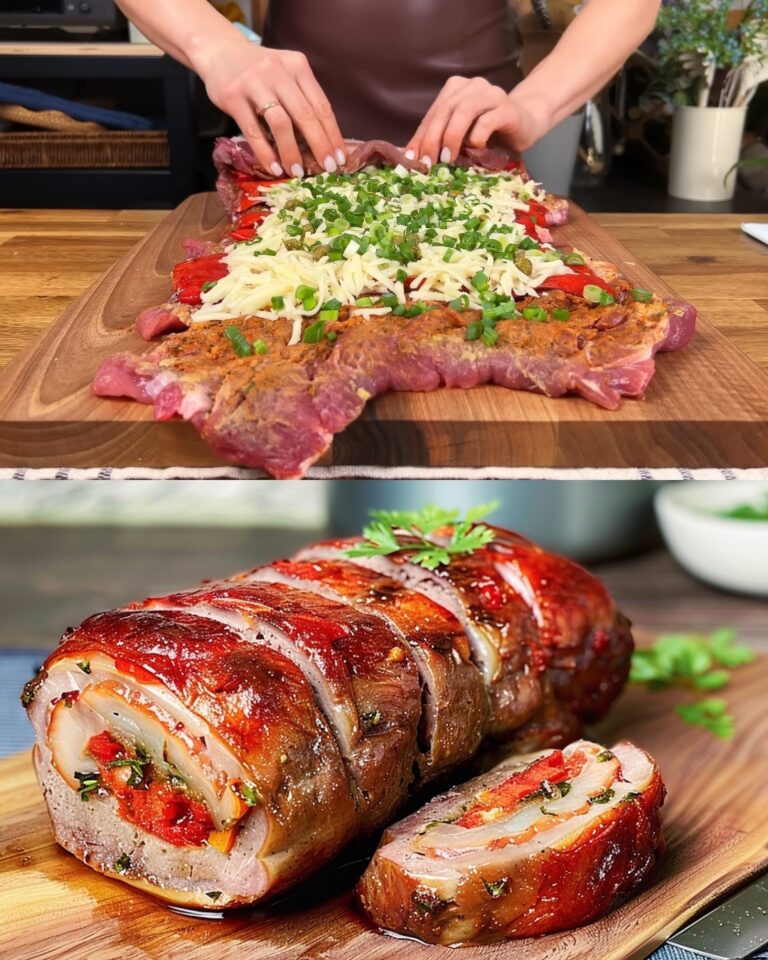 Polpettone Rustico con Cuore di Collo di Maiale: Un Trionfo di Sapori Casalinghi