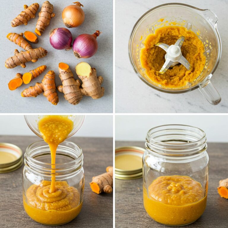 Elisir dorato: la potente miscela naturale con curcuma, cipolla, zenzero e miele”