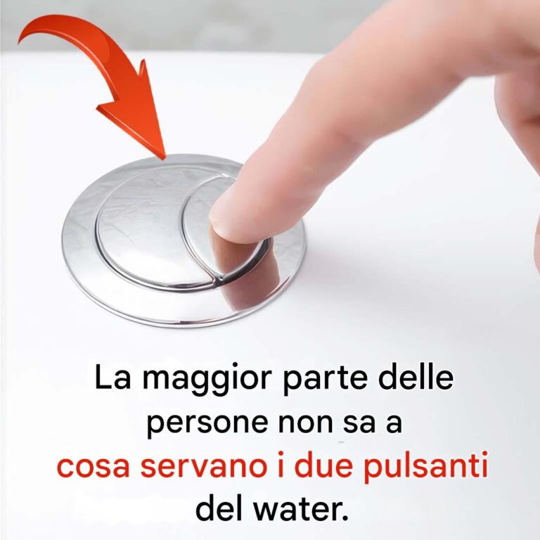A cosa servono i due pulsanti del water?